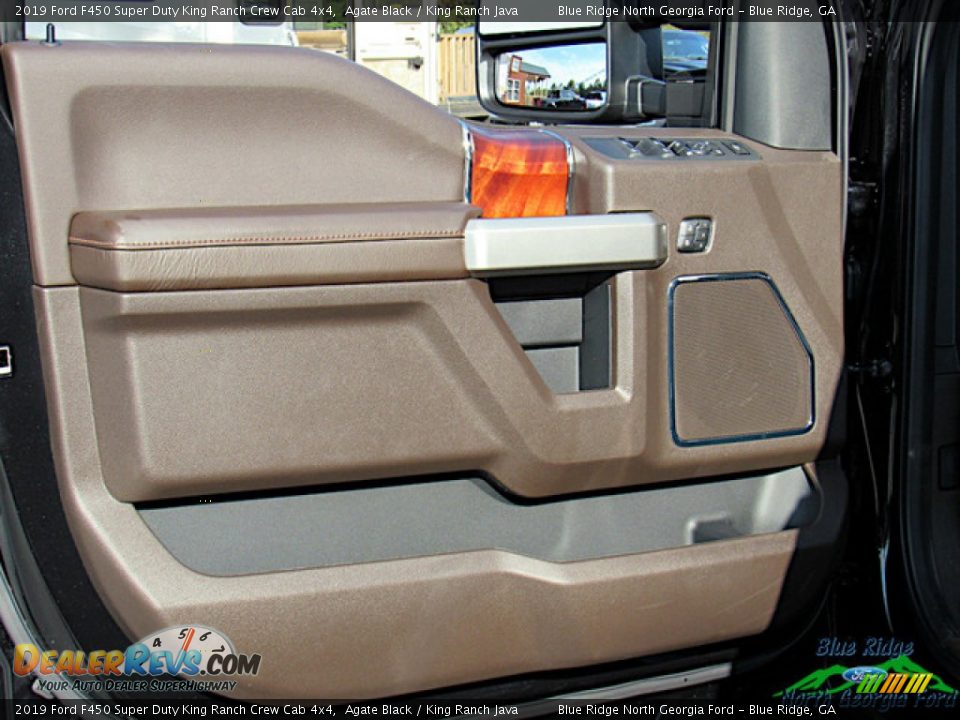 2019 Ford F450 Super Duty King Ranch Crew Cab 4x4 Agate Black / King Ranch Java Photo #35