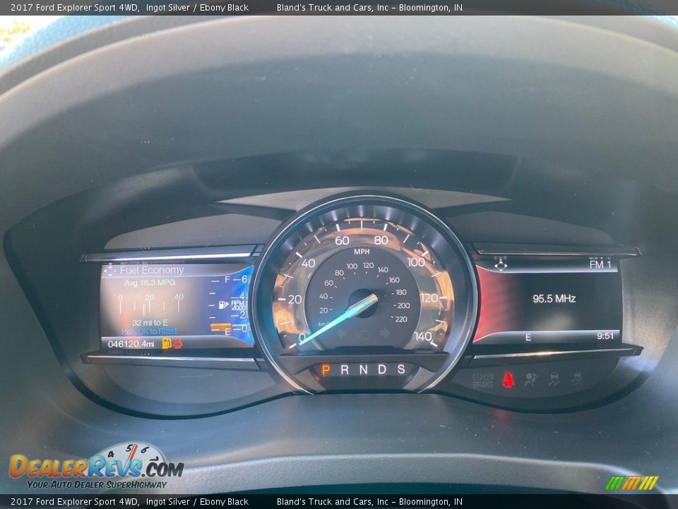 2017 Ford Explorer Sport 4WD Ingot Silver / Ebony Black Photo #18