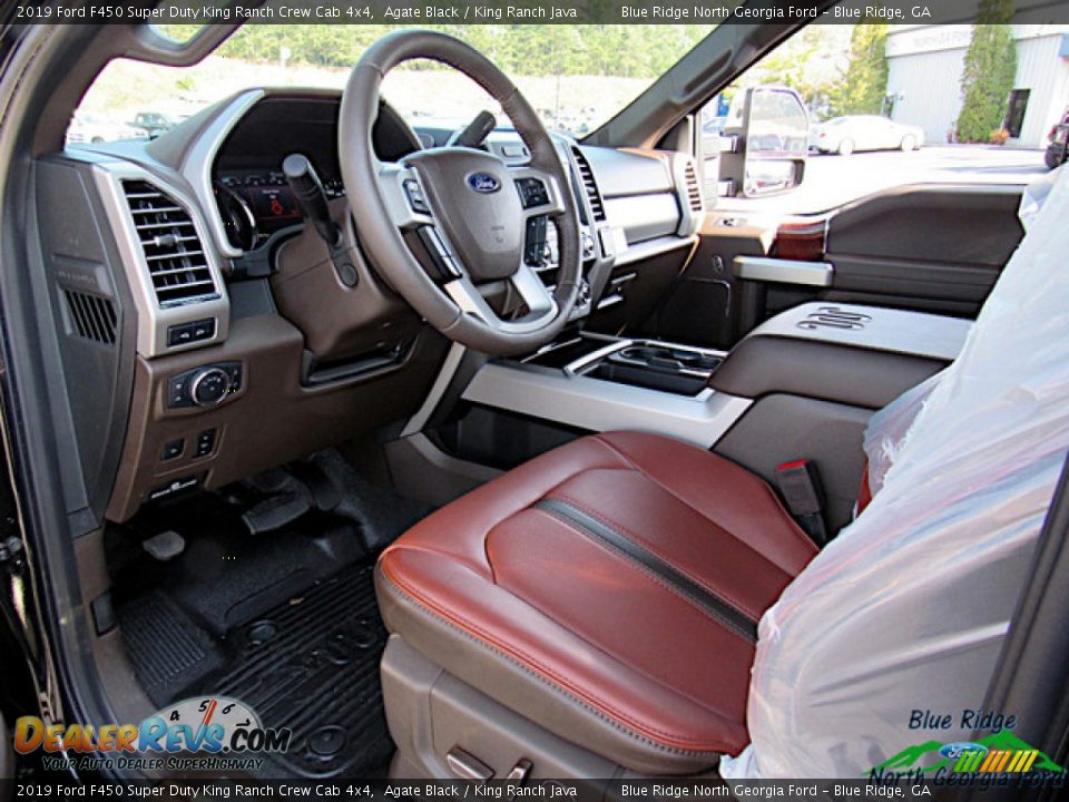 2019 Ford F450 Super Duty King Ranch Crew Cab 4x4 Agate Black / King Ranch Java Photo #36
