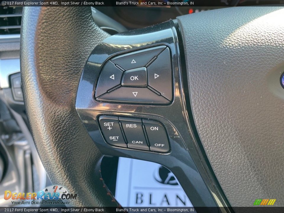 2017 Ford Explorer Sport 4WD Ingot Silver / Ebony Black Photo #19
