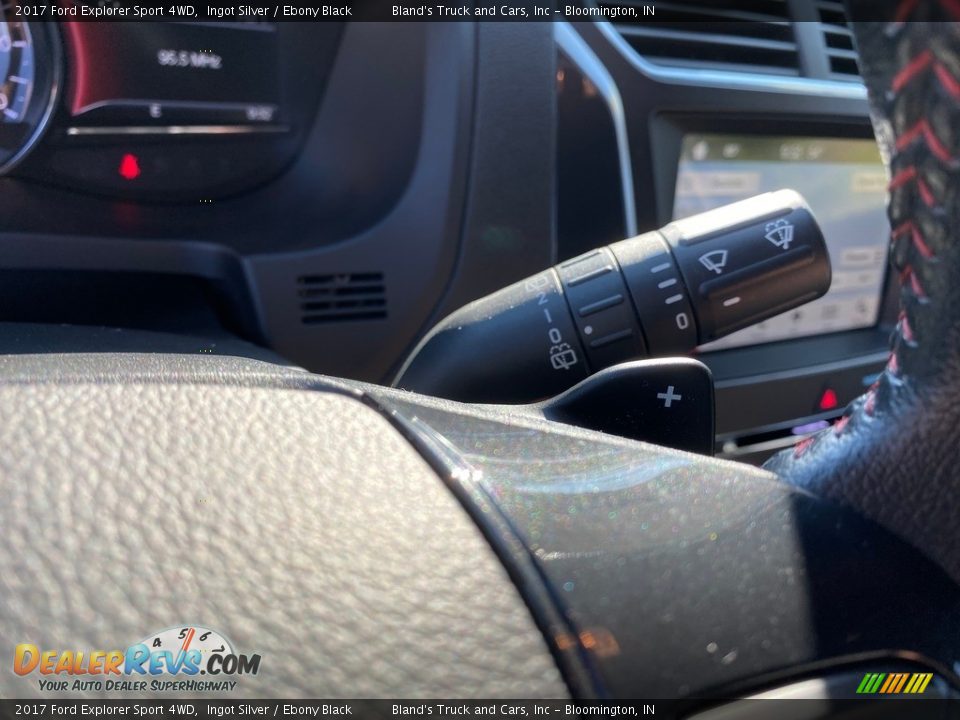 2017 Ford Explorer Sport 4WD Ingot Silver / Ebony Black Photo #22