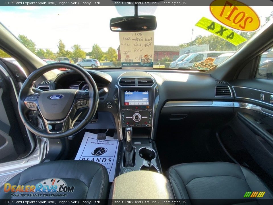 2017 Ford Explorer Sport 4WD Ingot Silver / Ebony Black Photo #23
