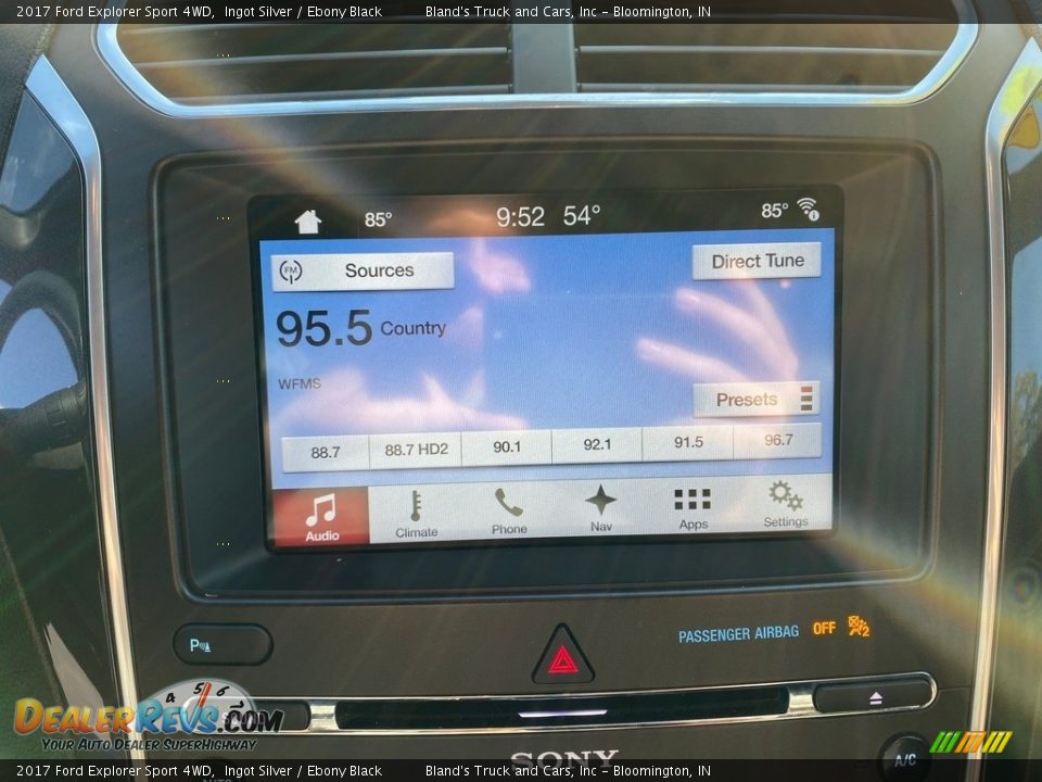 2017 Ford Explorer Sport 4WD Ingot Silver / Ebony Black Photo #24