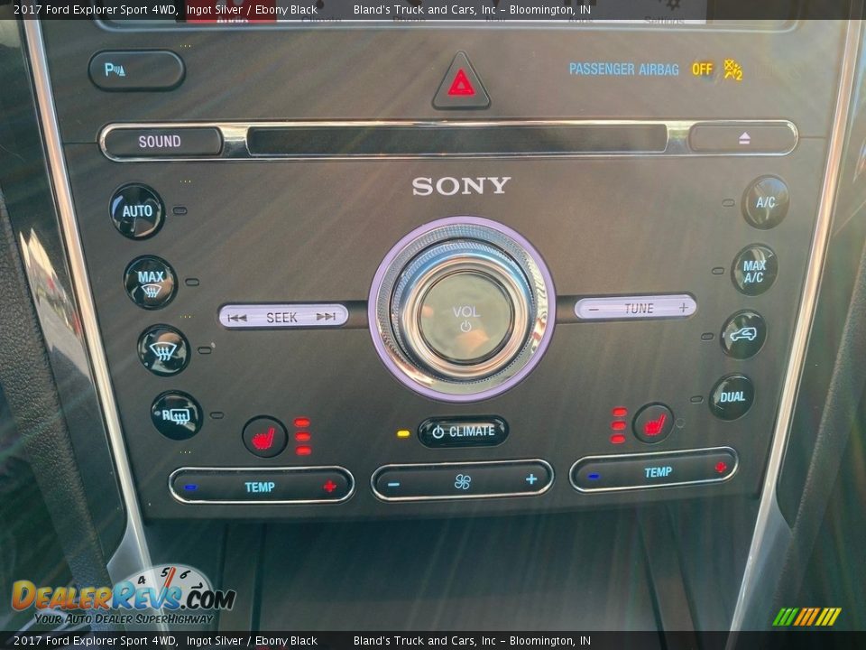 2017 Ford Explorer Sport 4WD Ingot Silver / Ebony Black Photo #26