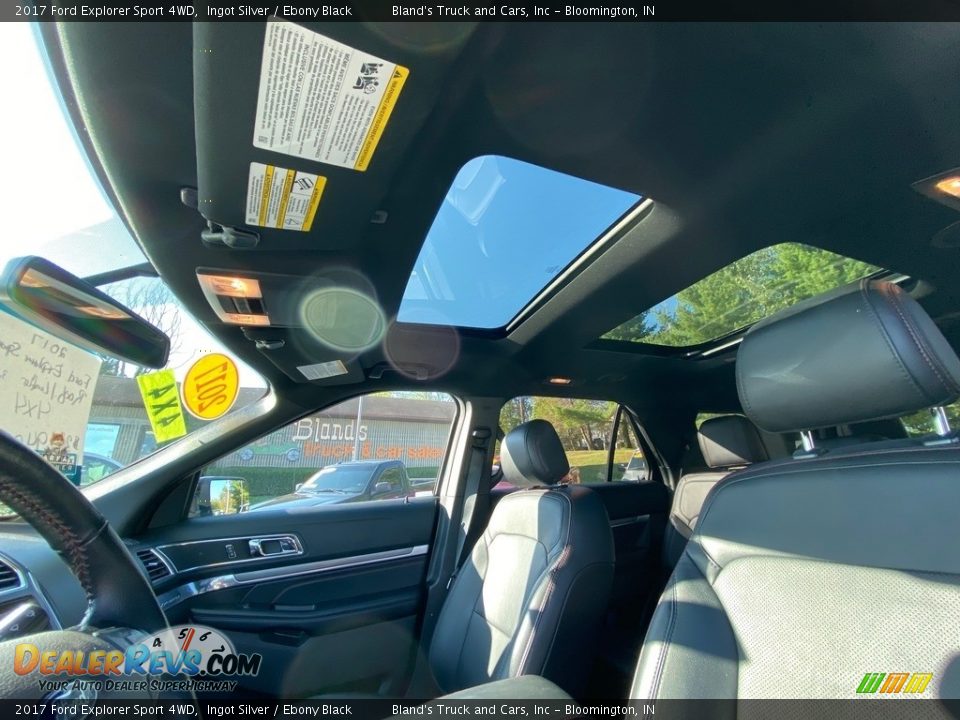 2017 Ford Explorer Sport 4WD Ingot Silver / Ebony Black Photo #30