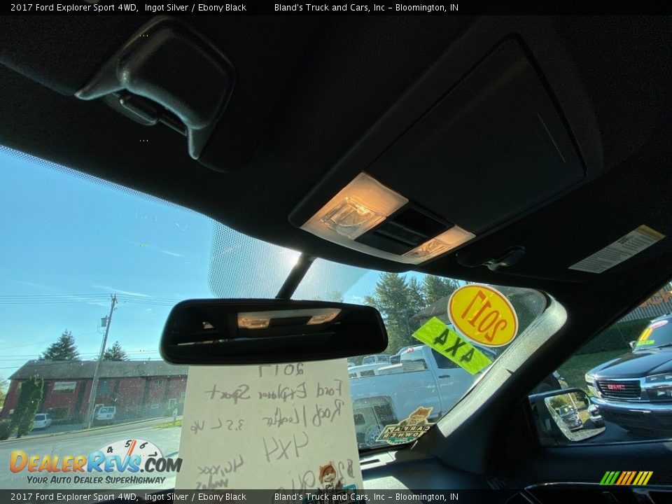 2017 Ford Explorer Sport 4WD Ingot Silver / Ebony Black Photo #31