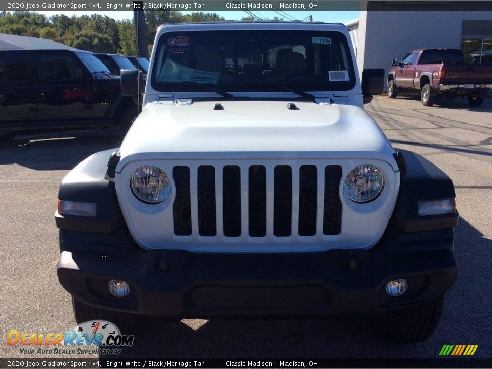 2020 Jeep Gladiator Sport 4x4 Bright White / Black/Heritage Tan Photo #4