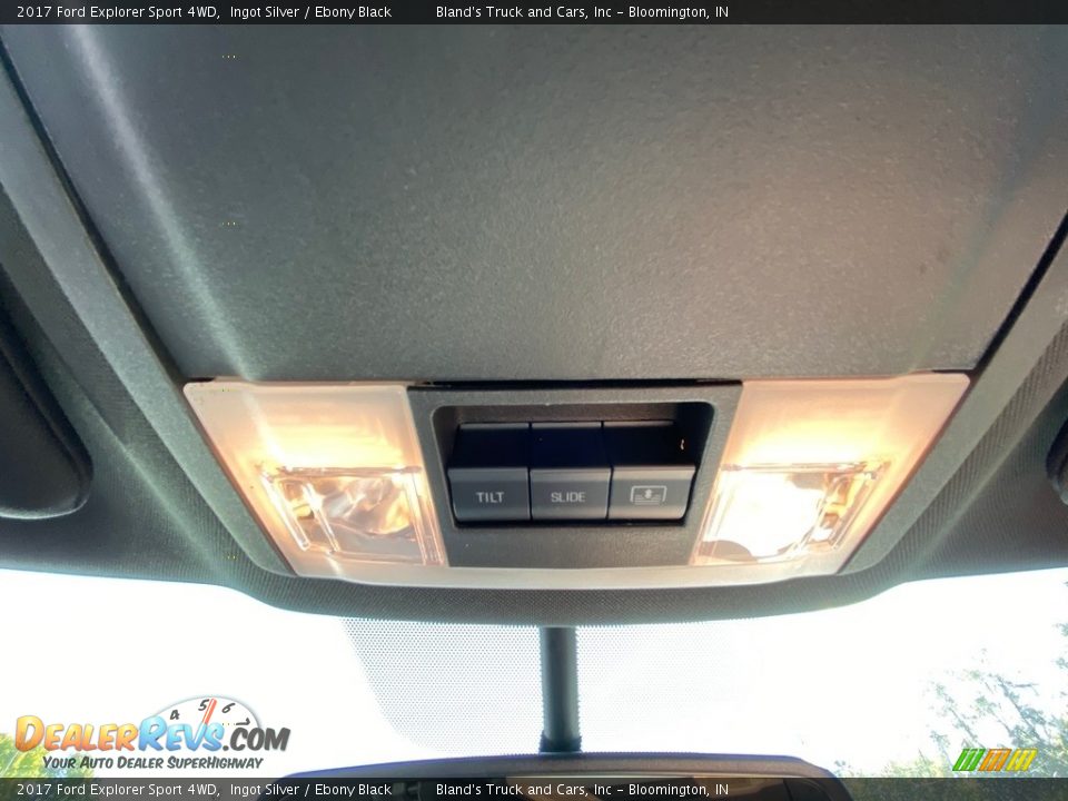 2017 Ford Explorer Sport 4WD Ingot Silver / Ebony Black Photo #32