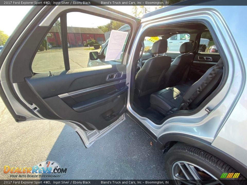 2017 Ford Explorer Sport 4WD Ingot Silver / Ebony Black Photo #33