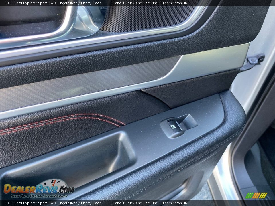 2017 Ford Explorer Sport 4WD Ingot Silver / Ebony Black Photo #34