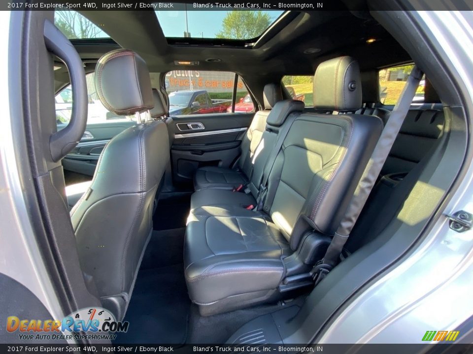 2017 Ford Explorer Sport 4WD Ingot Silver / Ebony Black Photo #35