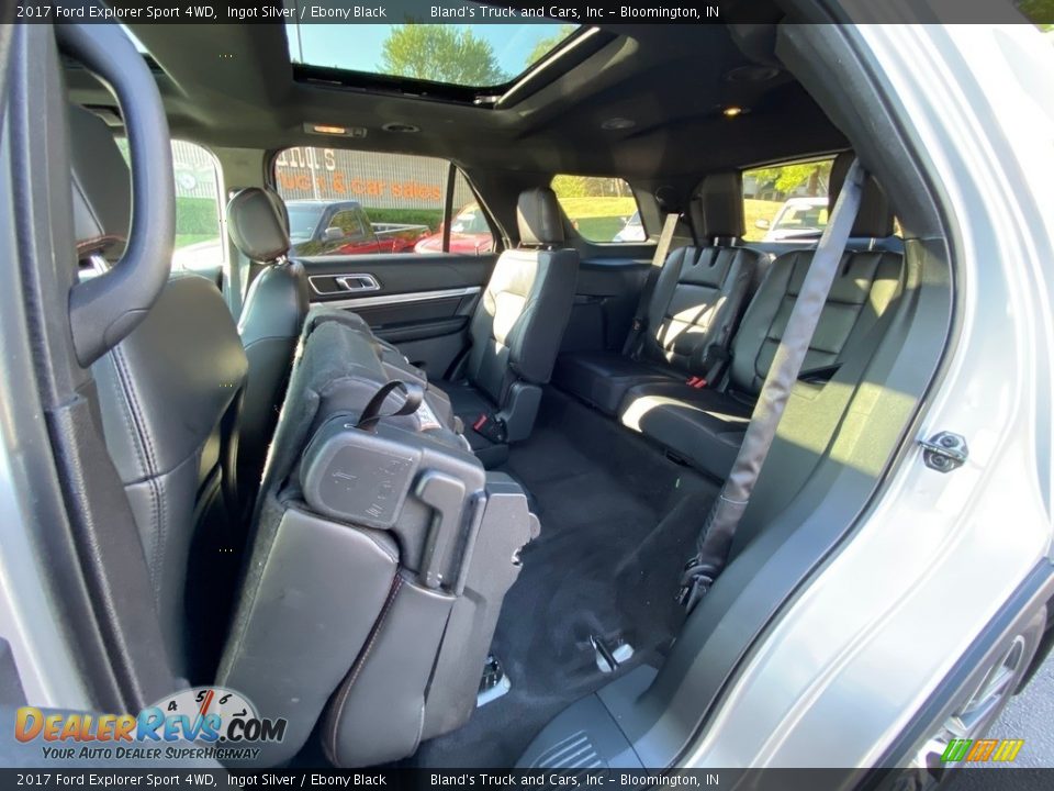2017 Ford Explorer Sport 4WD Ingot Silver / Ebony Black Photo #36