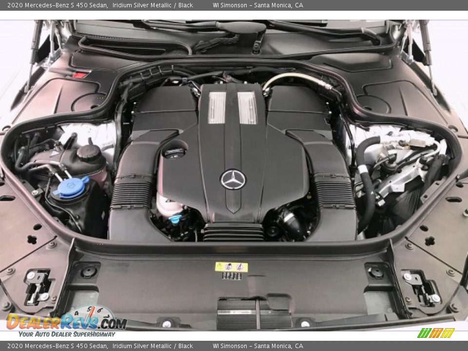 2020 Mercedes-Benz S 450 Sedan Iridium Silver Metallic / Black Photo #8