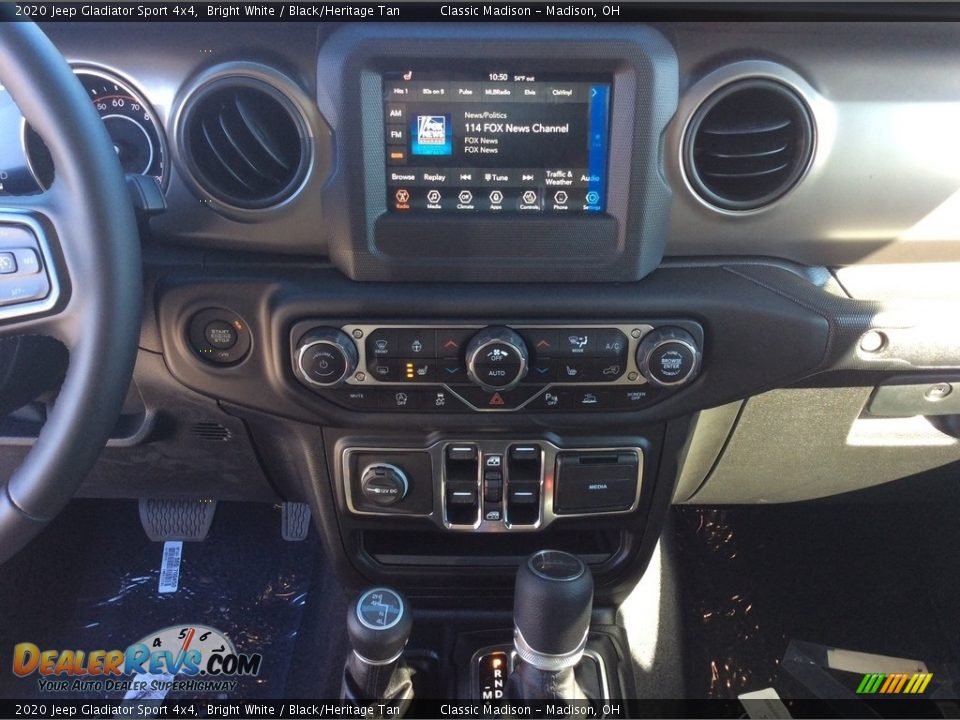 2020 Jeep Gladiator Sport 4x4 Bright White / Black/Heritage Tan Photo #14