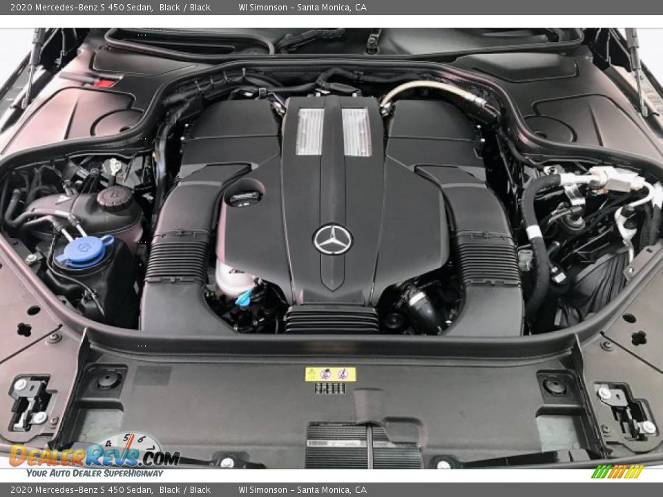 2020 Mercedes-Benz S 450 Sedan Black / Black Photo #8