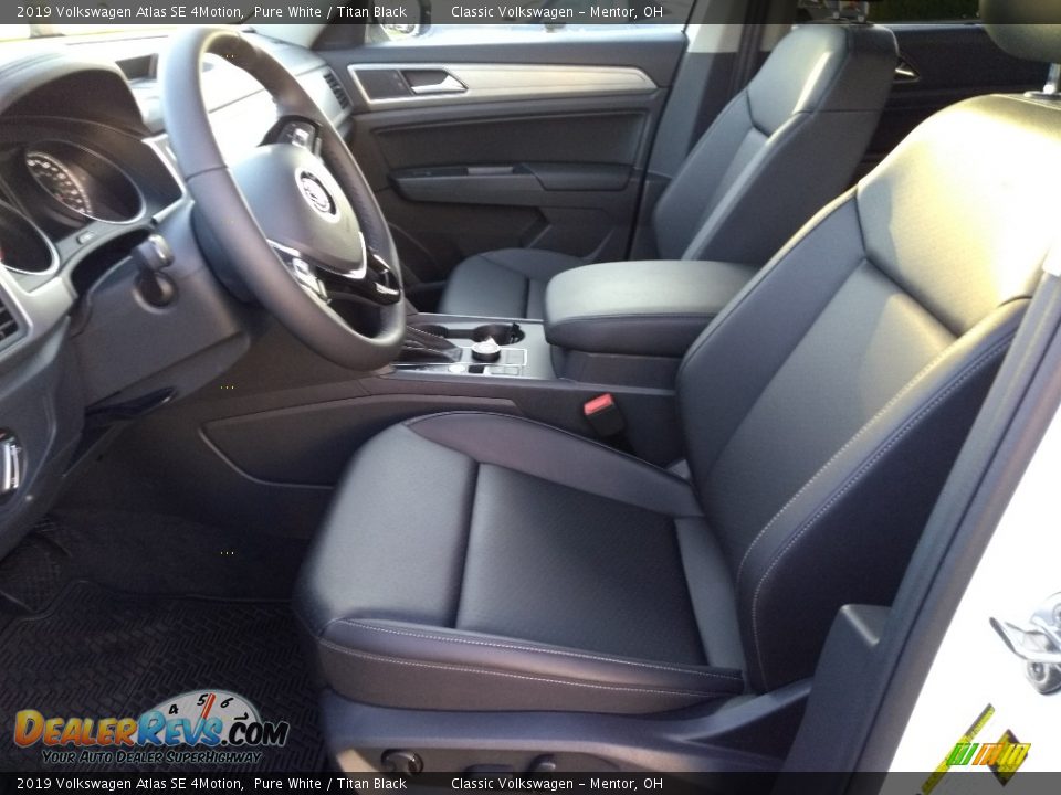 2019 Volkswagen Atlas SE 4Motion Pure White / Titan Black Photo #1