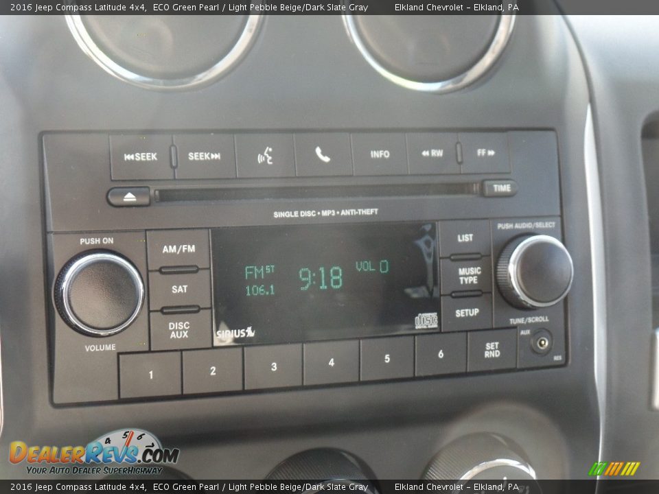 2016 Jeep Compass Latitude 4x4 ECO Green Pearl / Light Pebble Beige/Dark Slate Gray Photo #20