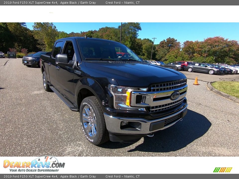 2019 Ford F150 XLT SuperCrew 4x4 Agate Black / Earth Gray Photo #1