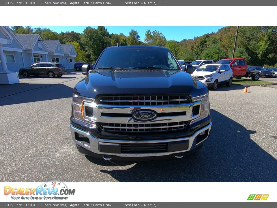 2019 Ford F150 XLT SuperCrew 4x4 Agate Black / Earth Gray Photo #2