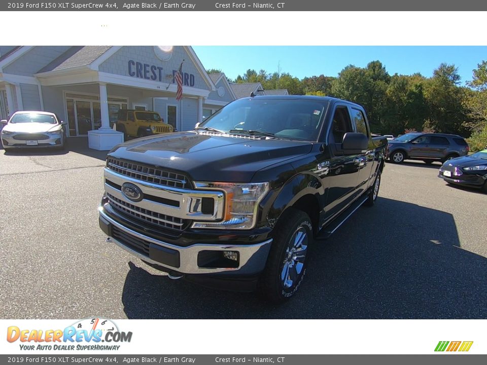2019 Ford F150 XLT SuperCrew 4x4 Agate Black / Earth Gray Photo #3