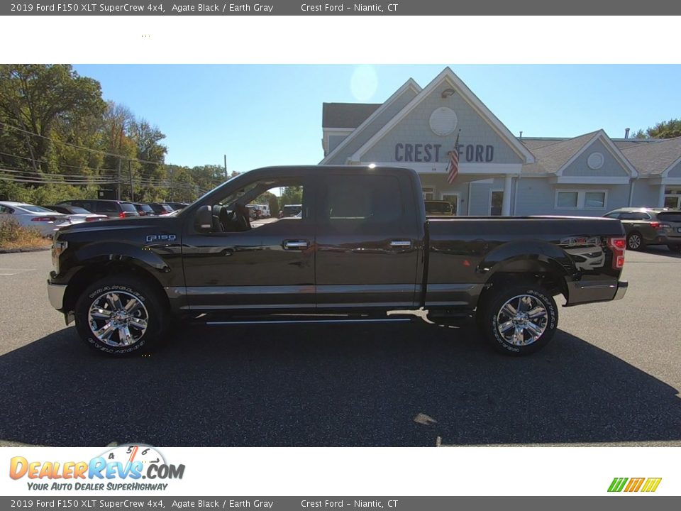 2019 Ford F150 XLT SuperCrew 4x4 Agate Black / Earth Gray Photo #4
