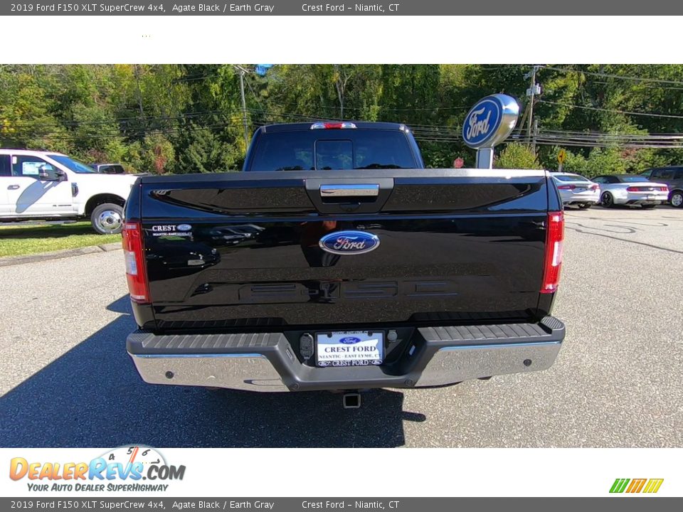 2019 Ford F150 XLT SuperCrew 4x4 Agate Black / Earth Gray Photo #6