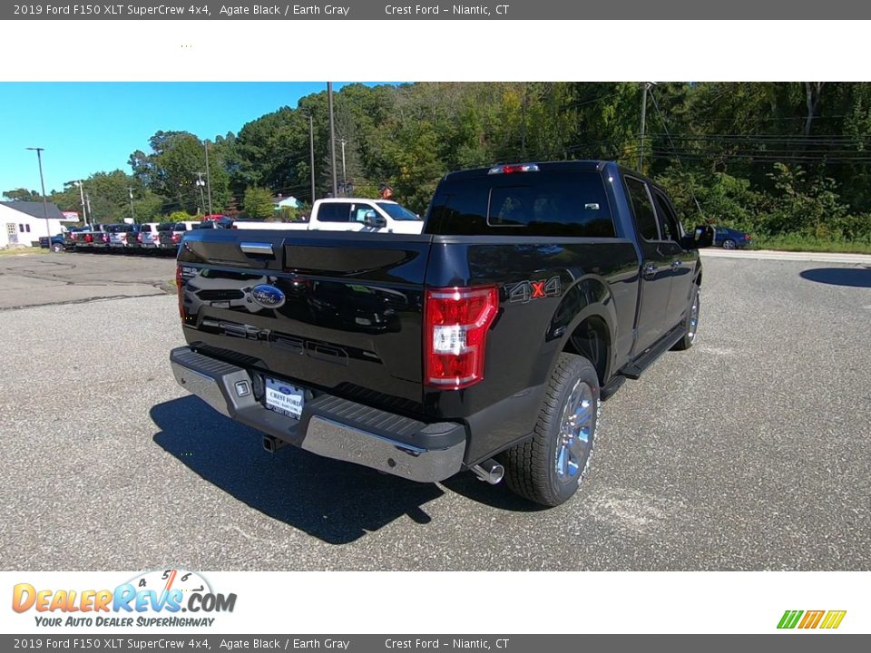 2019 Ford F150 XLT SuperCrew 4x4 Agate Black / Earth Gray Photo #7