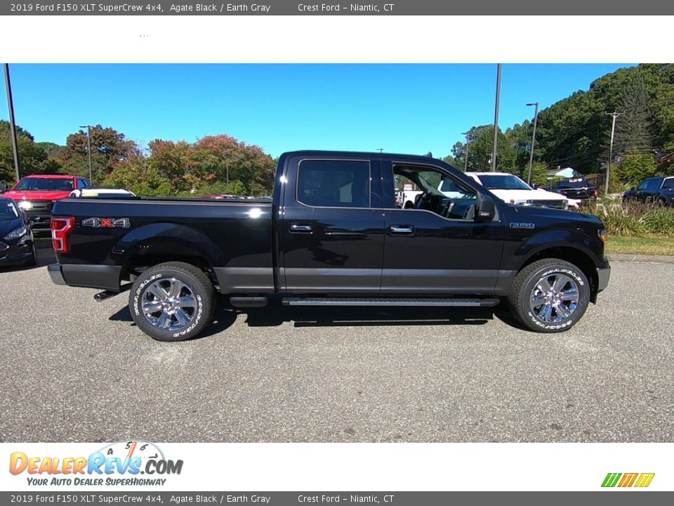 2019 Ford F150 XLT SuperCrew 4x4 Agate Black / Earth Gray Photo #8