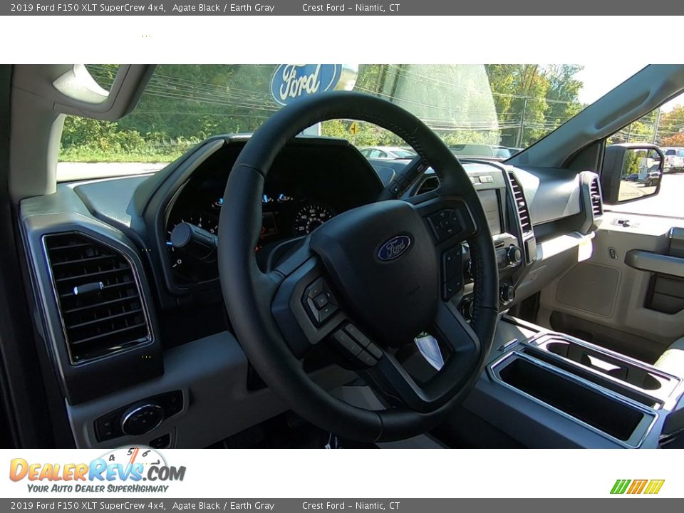 2019 Ford F150 XLT SuperCrew 4x4 Agate Black / Earth Gray Photo #10