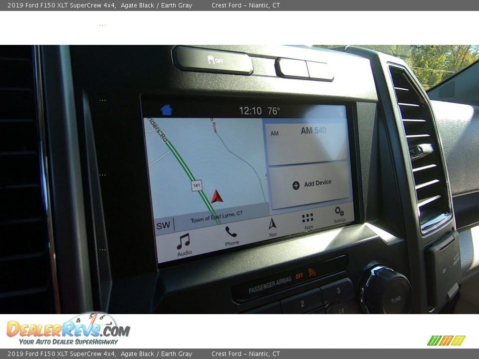 2019 Ford F150 XLT SuperCrew 4x4 Agate Black / Earth Gray Photo #14