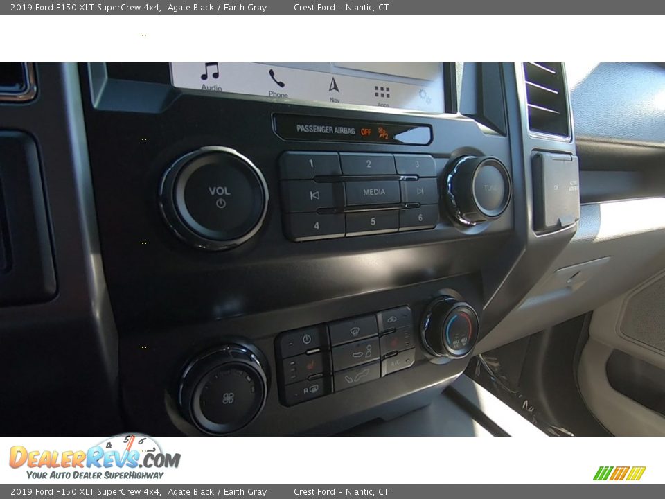 2019 Ford F150 XLT SuperCrew 4x4 Agate Black / Earth Gray Photo #15