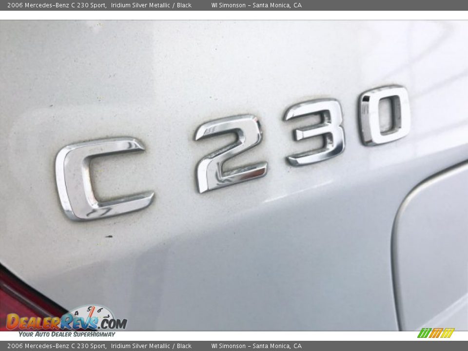 2006 Mercedes-Benz C 230 Sport Iridium Silver Metallic / Black Photo #25