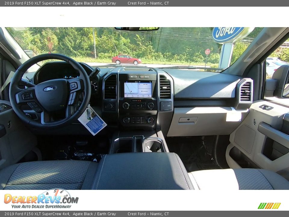 2019 Ford F150 XLT SuperCrew 4x4 Agate Black / Earth Gray Photo #18