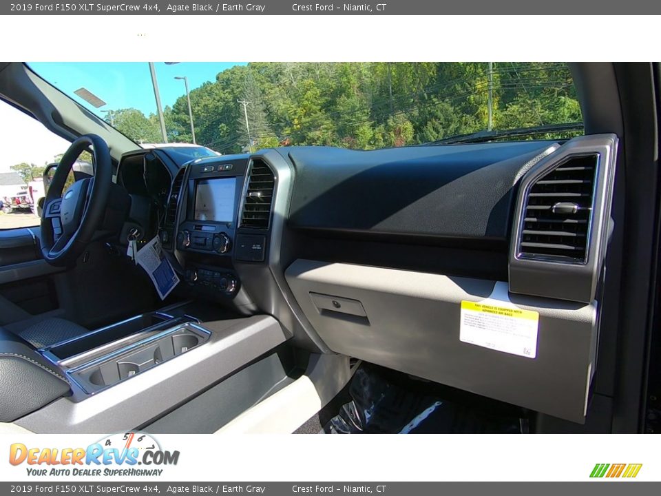 2019 Ford F150 XLT SuperCrew 4x4 Agate Black / Earth Gray Photo #24