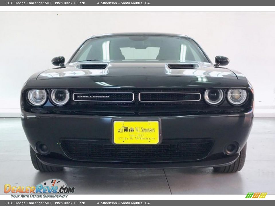 2018 Dodge Challenger SXT Pitch Black / Black Photo #2