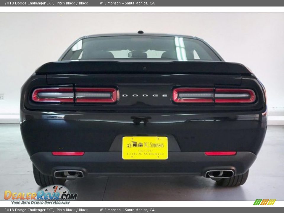 2018 Dodge Challenger SXT Pitch Black / Black Photo #3