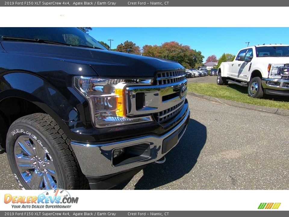 2019 Ford F150 XLT SuperCrew 4x4 Agate Black / Earth Gray Photo #27