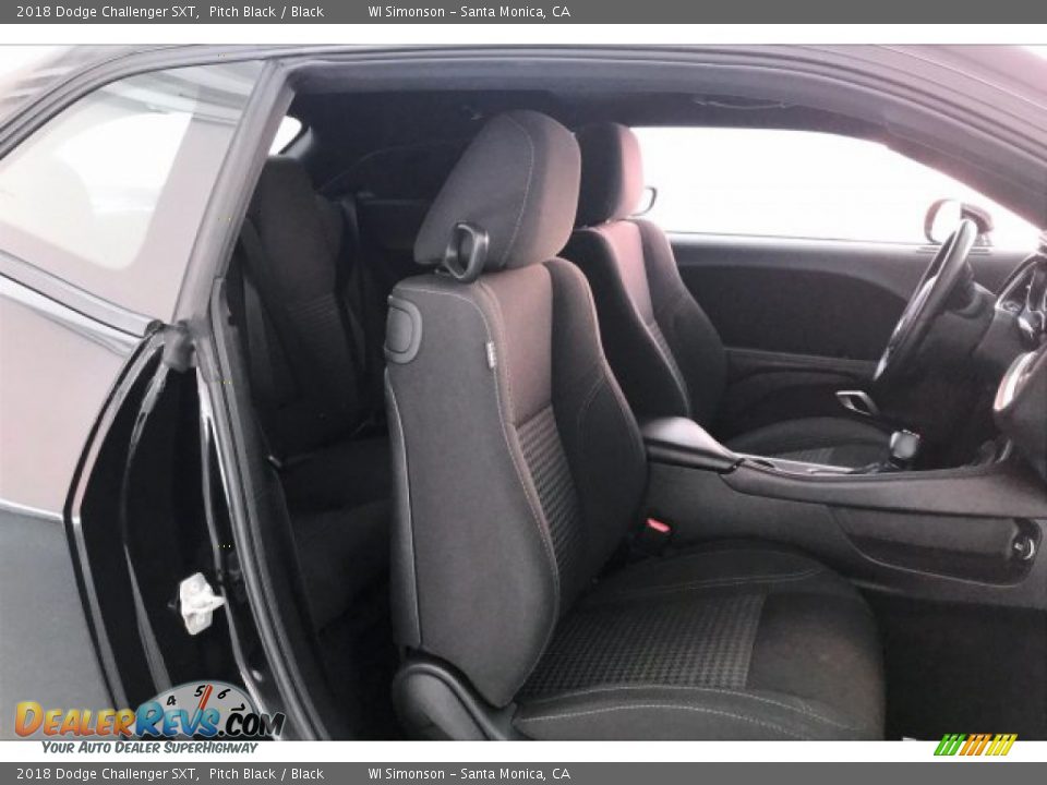 2018 Dodge Challenger SXT Pitch Black / Black Photo #6