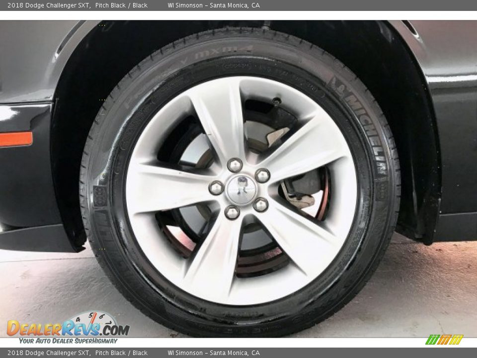 2018 Dodge Challenger SXT Pitch Black / Black Photo #8