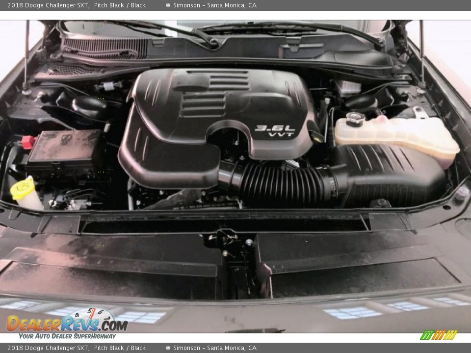 2018 Dodge Challenger SXT Pitch Black / Black Photo #9