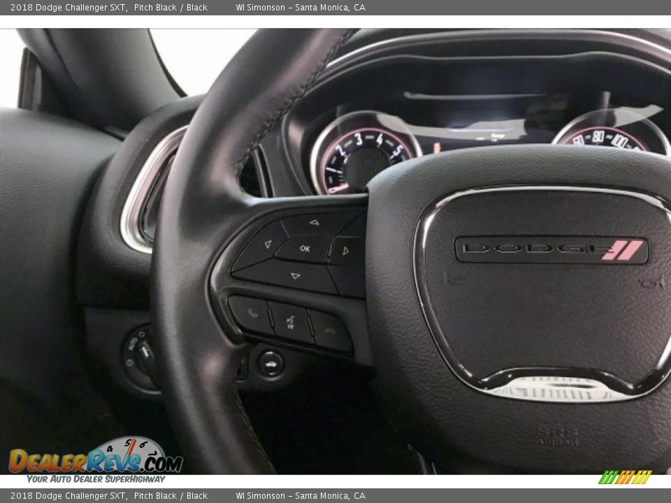 2018 Dodge Challenger SXT Pitch Black / Black Photo #18