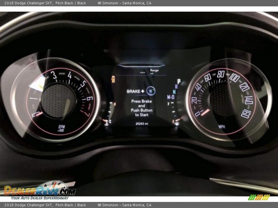 2018 Dodge Challenger SXT Pitch Black / Black Photo #20