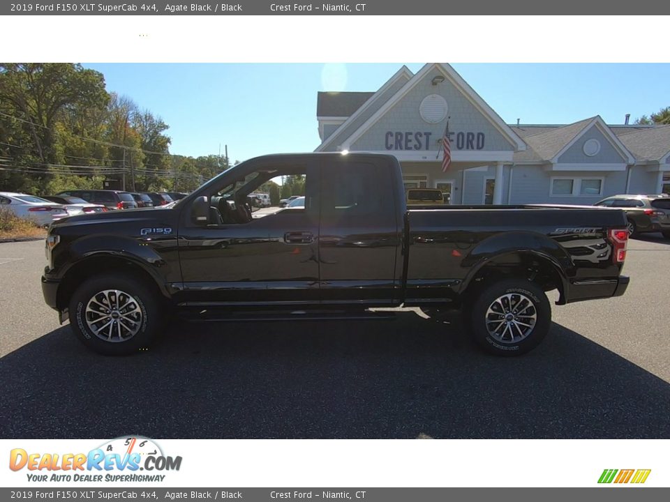 2019 Ford F150 XLT SuperCab 4x4 Agate Black / Black Photo #4