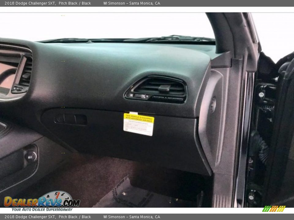 2018 Dodge Challenger SXT Pitch Black / Black Photo #27