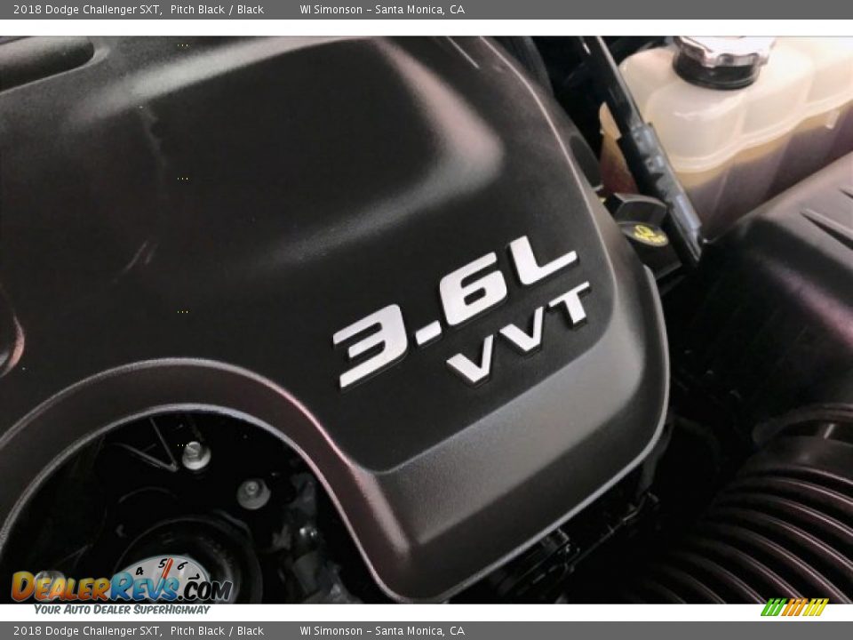 2018 Dodge Challenger SXT Pitch Black / Black Photo #29
