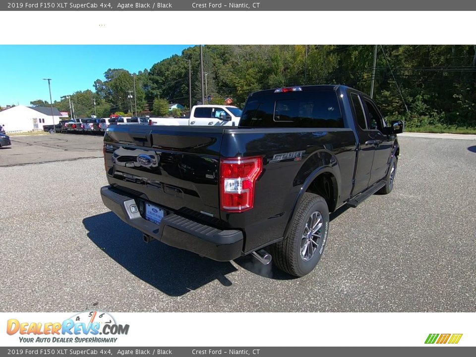 2019 Ford F150 XLT SuperCab 4x4 Agate Black / Black Photo #7
