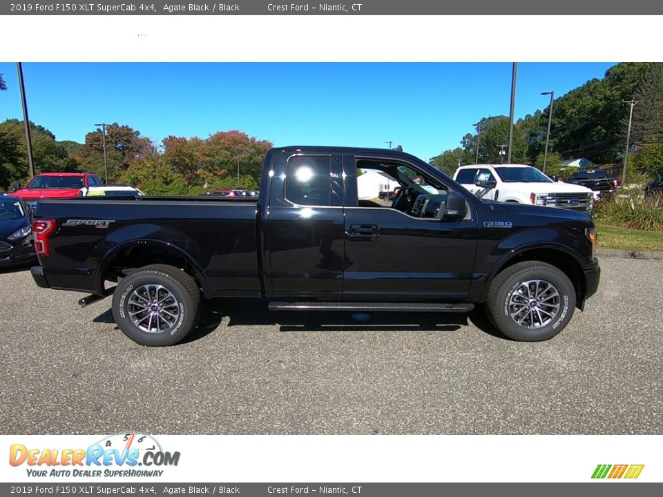 2019 Ford F150 XLT SuperCab 4x4 Agate Black / Black Photo #8