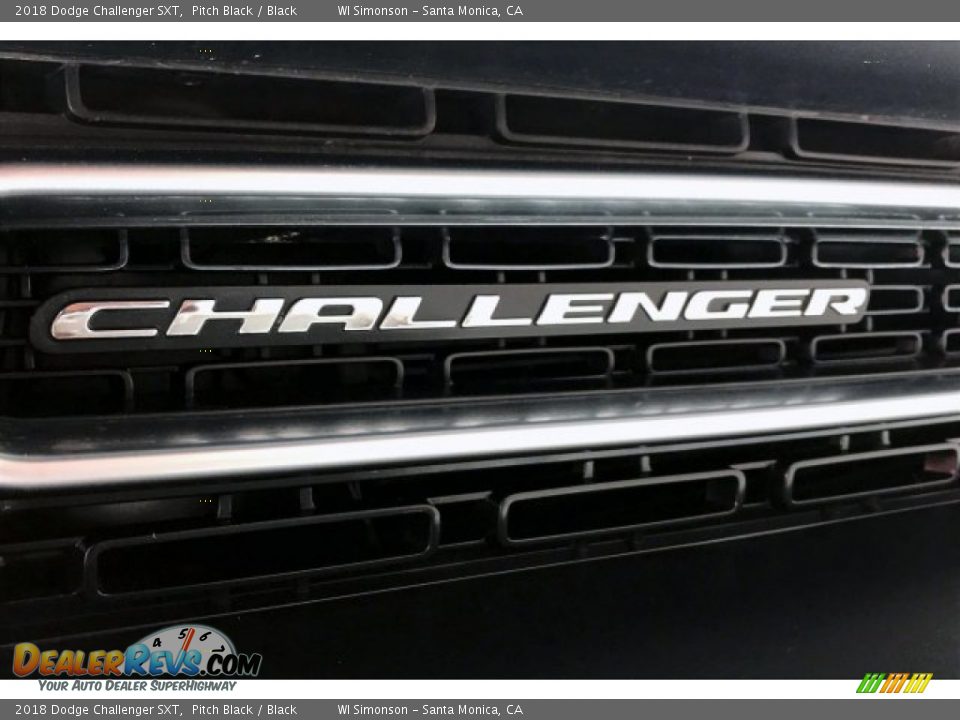 2018 Dodge Challenger SXT Pitch Black / Black Photo #31