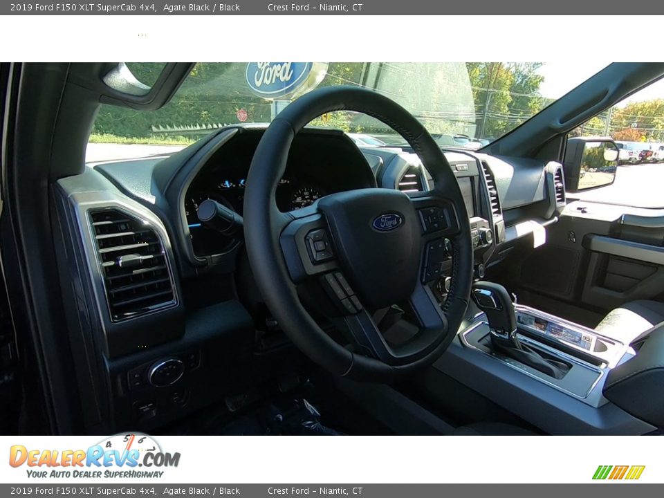 2019 Ford F150 XLT SuperCab 4x4 Agate Black / Black Photo #10