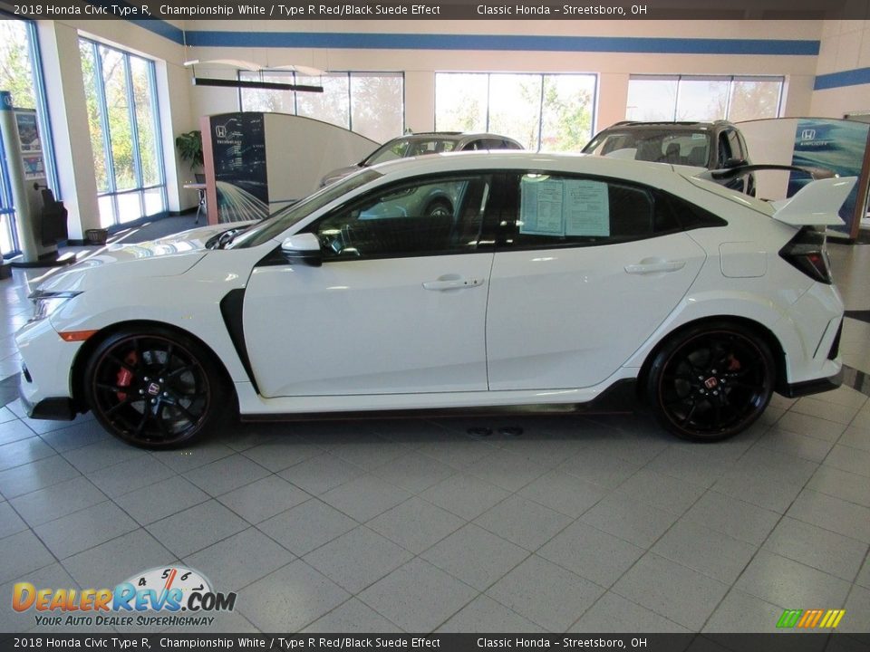 2018 Honda Civic Type R Championship White / Type R Red/Black Suede Effect Photo #2
